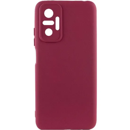 Чохол-накладка Silicone Case Full Camera Xiaomi Redmi Note 10 Pro / 10 Pro Max Marsala