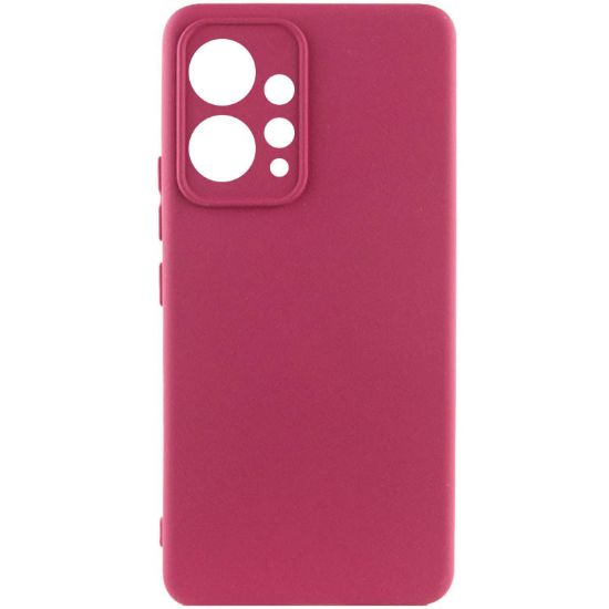 Чохол-накладка Silicone Case Full Camera Xiaomi Redmi Note 12 4G Marsala