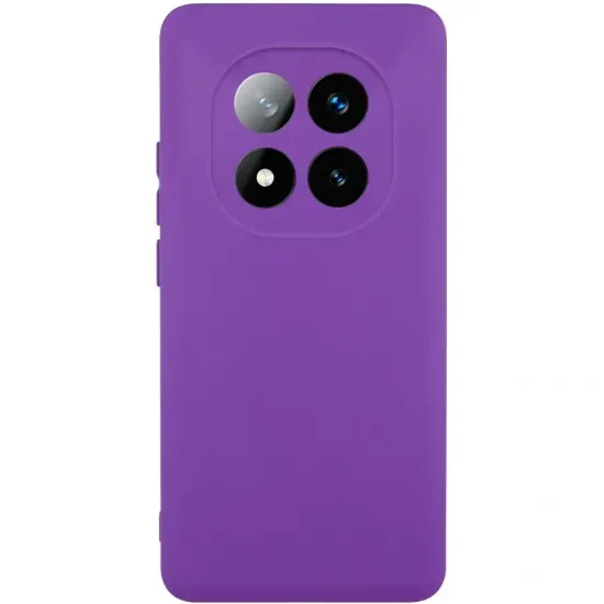 Чохол-накладка Silicone Case Full Camera Xiaomi Redmi Note 14 Pro 4G Purple