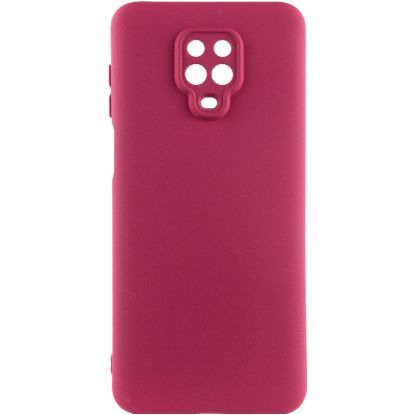 Чохол-накладка Silicone Case Full Camera Xiaomi Redmi Note 9S / Note 9 Pro Marsala