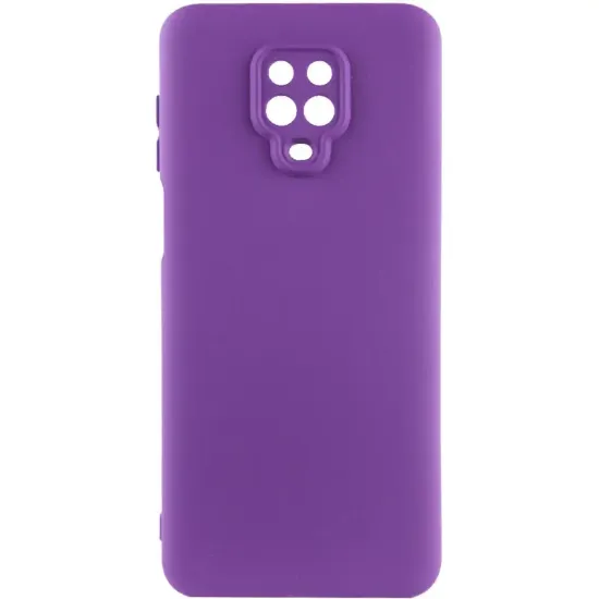 Чохол-накладка Silicone Case Full Camera Xiaomi Redmi Note 9S / Note 9 Pro Purple