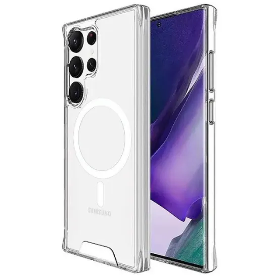 Чохол-накладка Space Collection Samsung S928 S24 Ultra MagSafe Transparent