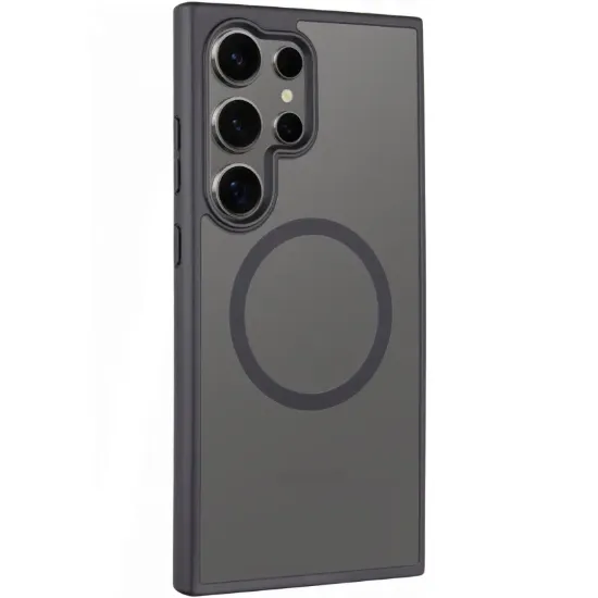 Чохол-накладка Buttons Samsung S928 S24 Ultra MagSafe Metal Black