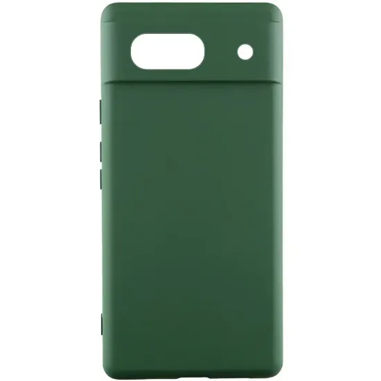 Чохол-накладка Silicone Case Full Camera Google Pixel 7A Dark Green