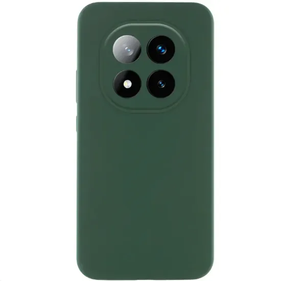 Чохол-накладка Silicone Case Full Camera Poco X7 Dark Green