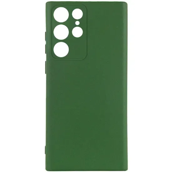 Чохол-накладка Silicone Case Full Camera Samsung S928 S24 Ultra Dark Green