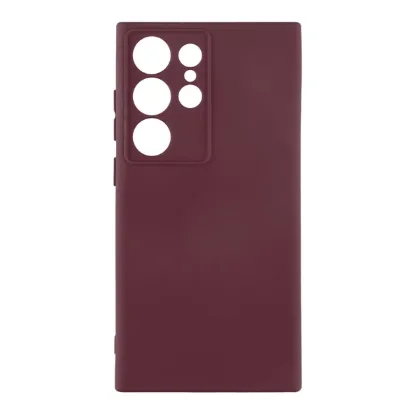 Чохол-накладка Silicone Case Full Camera Samsung S928 S24 Ultra Marsala
