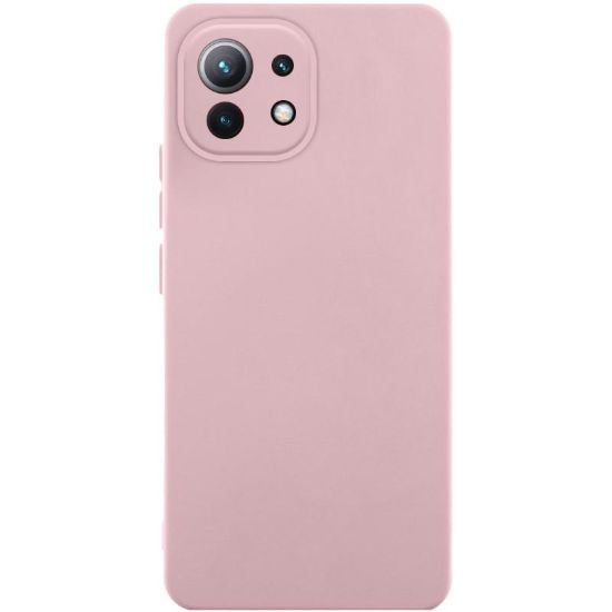 Чохол-накладка Silicone Case Full Camera Xiaomi Mi 11 Lite Pink Sand