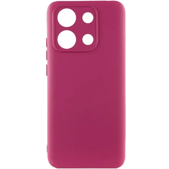 Чохол-накладка Silicone Case Full Camera Xiaomi Redmi Note 14S Marsala