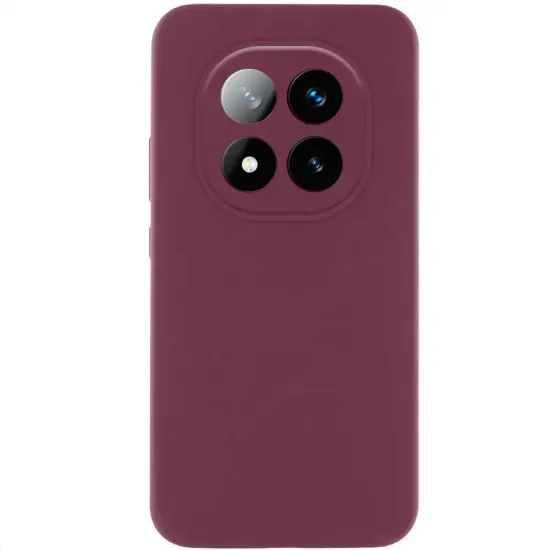 Чохол-накладка Silicone Case Full Camera Xiaomi Redmi Note 15 Pro Бордовий
