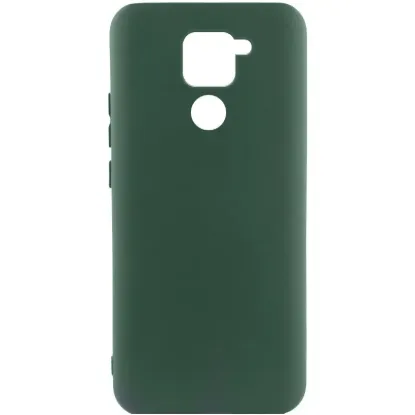 Чохол-накладка Silicone Case Full Camera Xiaomi Redmi Note 9 Dark Green