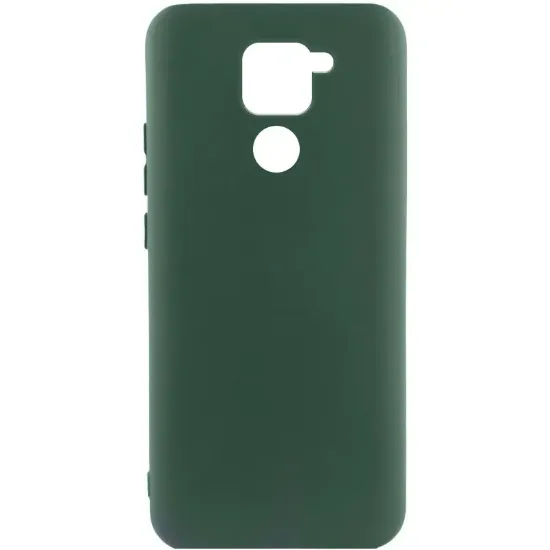 Чохол-накладка Silicone Case Full Camera Xiaomi Redmi Note 9 Dark Green