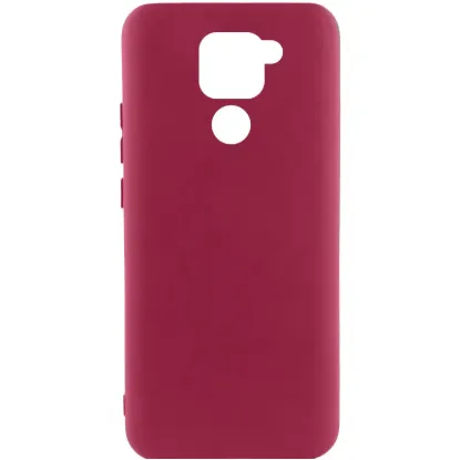 Чохол-накладка Silicone Case Full Camera Xiaomi Redmi Note 9 Marsala