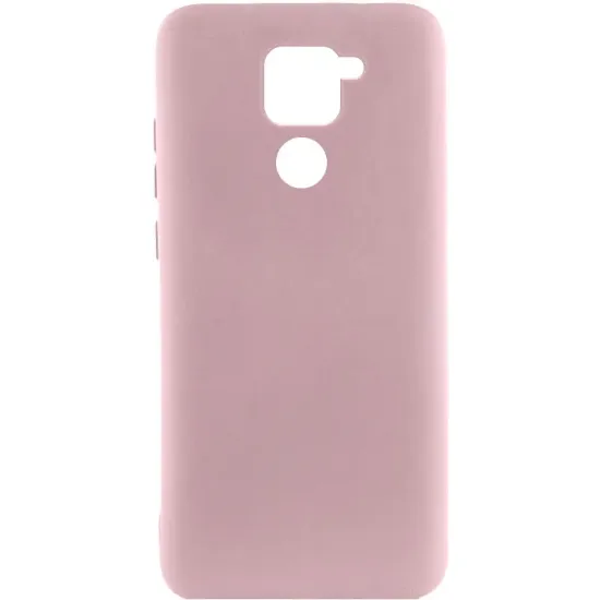 Чохол-накладка Silicone Case Full Camera Xiaomi Redmi Note 9 Pink Sand