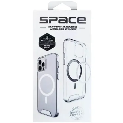 Чохол-накладка Space Collection Samsung S721 S24 FE Magsafe Transparent