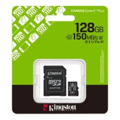 Карта памяті Kingston microSDXC 128Gb Canvas Select Plus C10 UHS-I U1 A1 R150mB/s + ad
