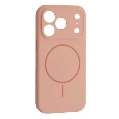 Чохли iPhone Silicone Case Full Camera MagSafe iPhone 17 Pro Pink