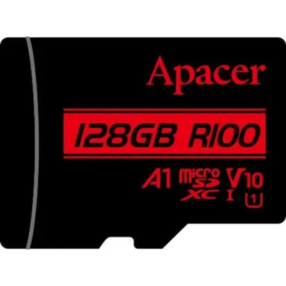 Карта памяті Apacer microSDXC 128Gb U1 A1 V10 100mB/s + adapter