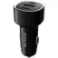 Зарядка 12V Proove Flash 60W 2 Type-C+USB Black