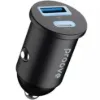 Зарядка 12V Proove Tiny Power 30W Type-C + USB Black