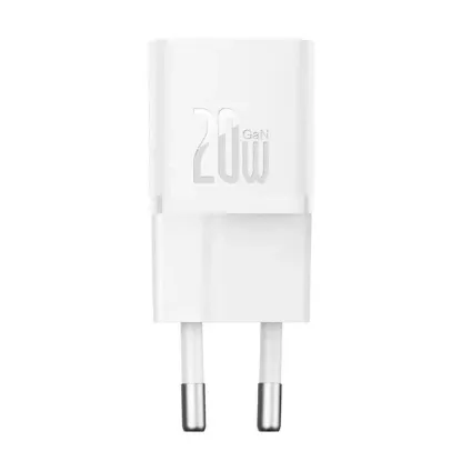 Зарядка 220V Baseus GaN5 Fast Charger (mini) 1C 20W EU White