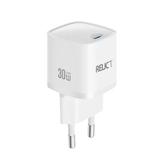 Зарядка 220V Relict JetMini GaN 20W/1xType-C White