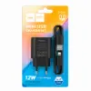 Зарядка 220V HOCO C134A 12W/1xUSB + Lightning Cable Black