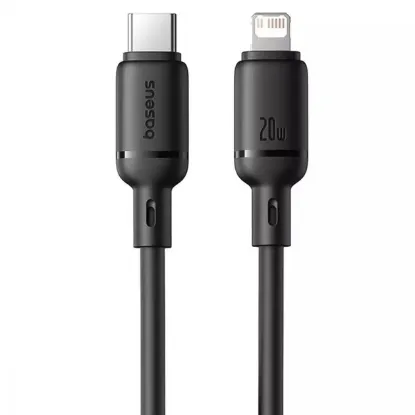 Кабелі Baseus Type-C to Lightning 20W 2m Silky (P10377700113-01) Black