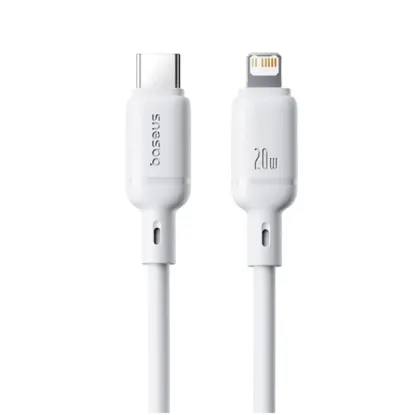 Кабелі Baseus Type-C to Lightning 20W 2m Silky (P10377700213-01) White
