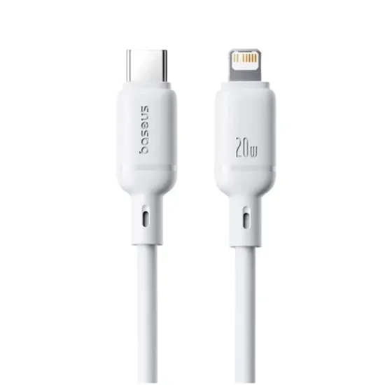 Кабелі Baseus Type-C to Lightning 20W 2m Silky (P10377700213-01) White