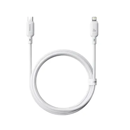 Кабелі Baseus Type-C to Lightning 20W 2m Silky (P10377700213-01) White