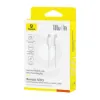 Кабелі Baseus Type-C to Type-C 100W 1m Silky (P10377704213-00) White