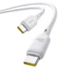 Кабелі Baseus Type-C to Type-C 100W 1m Silky (P10377704213-00) White