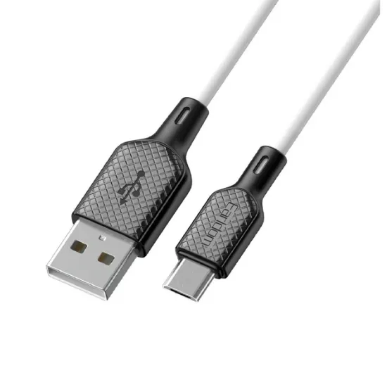 Кабелі Earldom EC-154M microUSB 3.0A 1.0m Black White