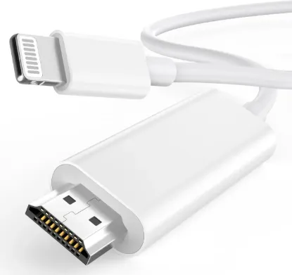 Кабелі Earldom W32 Lightning - HDMI 4K 2.0m White