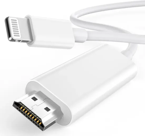 Кабелі Earldom W32 Lightning - HDMI 4K 2.0m White