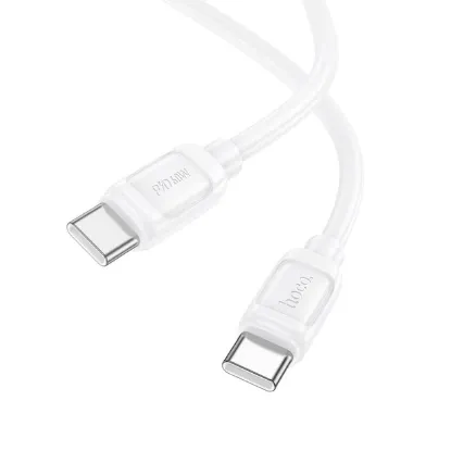 Кабелі HOCO X115 Type-C to Type-C 60W 1.0m White