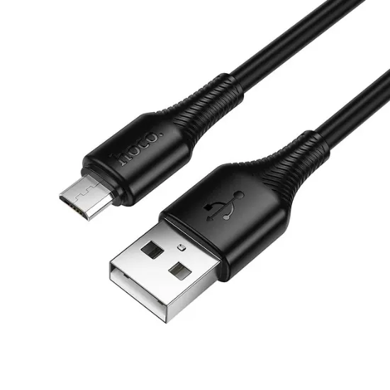 Кабелі HOCO X120 microUSB 2.4A 1.0m Black