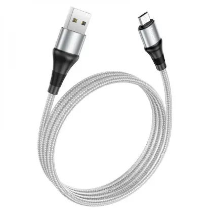 Кабелі HOCO X50 microUSB 2.4A 1.0m Gray