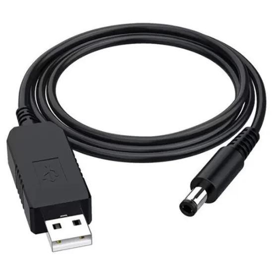 Кабелі Power USB-DC 5.5*2.1 12V 0.8 Black