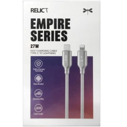 Кабелі Relict Type-C to Lightining 27W Empire Grey