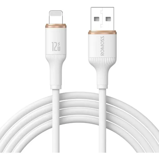 Кабелі Romoss CB1234 USB to Lightning 2.4A 2.0m Blue
