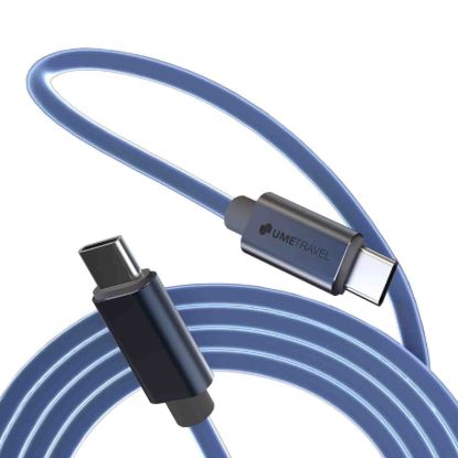 Кабелі Umetravel C6C Type-C to Type-C 1m, Silicone Blue