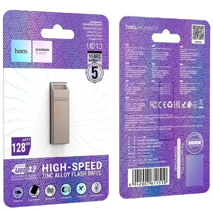 USB накопичувачі Hoco 128Gb UD13 USB3.2 Gray