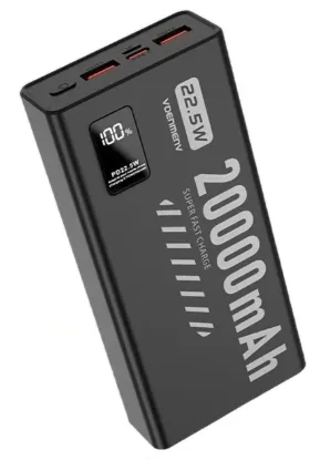 Зовнішні батареї Vdenmenv 20000 mAh DP45 Black