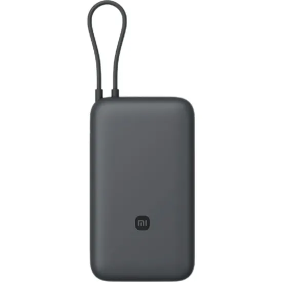 Зовнішні батареї Xiaomi 20000mAh 22.5W Integrated Cable Dark Gray (BHR9740GL)