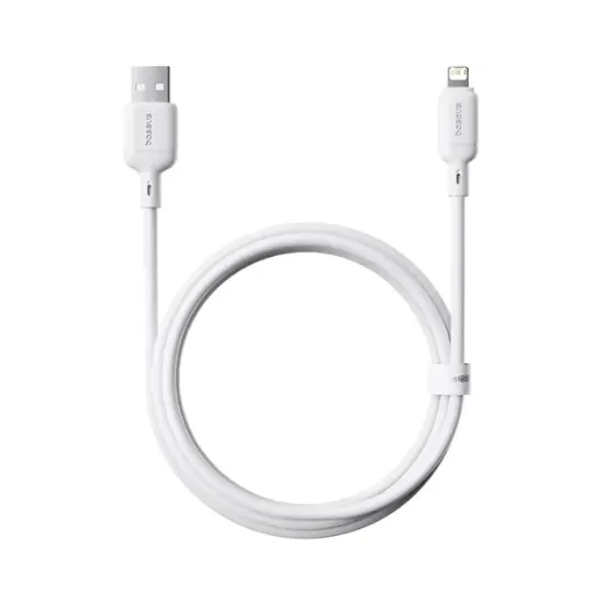 Кабелі Baseus Lightning 2.4A 1.0m Silky P10377702213-00 White