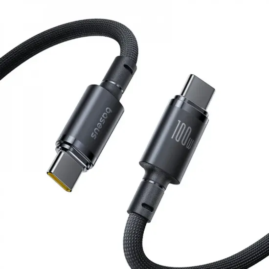 Кабелі Baseus Type-C to Type-C 100W 1.0m New Braided E0426W00 Black